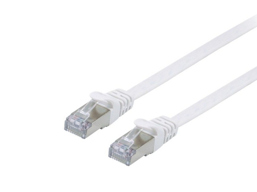 EU Product - Patchkabel Cat6A Flat U/FTP 2xRJ45  5.00m    wei� LSZH Polybeutel thumbnail