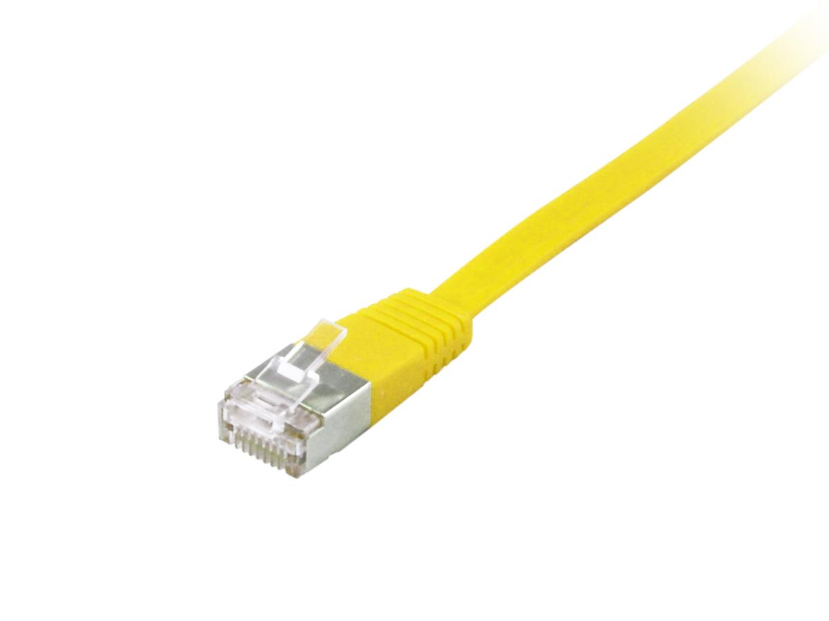 EU Product - Patchkabel Cat6A Flat U/FTP 2xRJ45  1.00m    gelb LSZH Polybeutel thumbnail