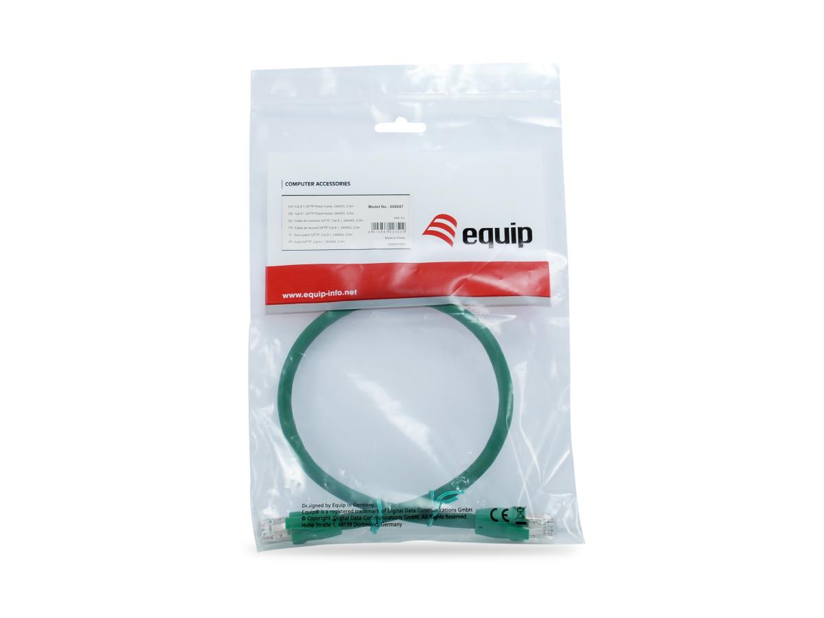 EU Product - Patchkabel Cat8.1     S/FTP 2xRJ45  0.50m    gr�n LSZH Polybeutel thumbnail
