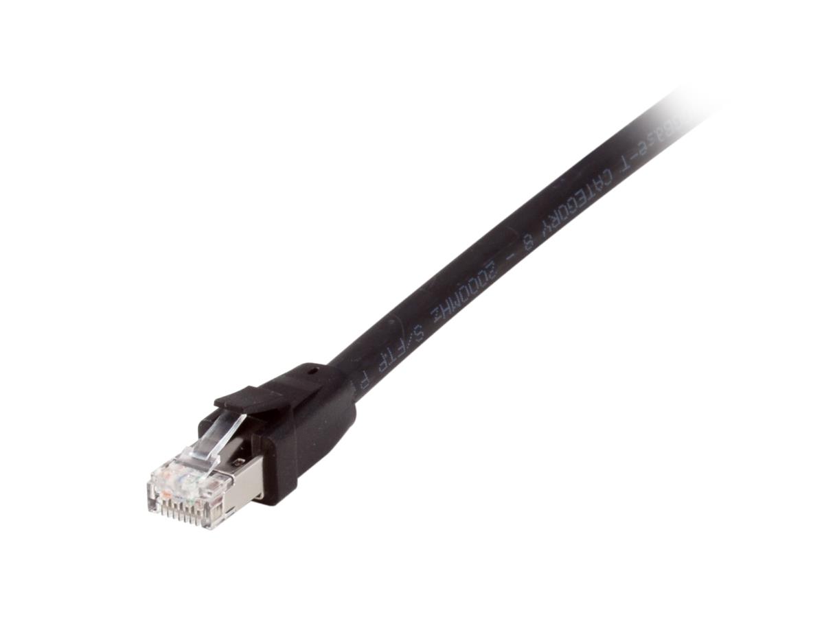 EU Product - Patchkabel Cat8.1     S/FTP 2xRJ45  0.50m schwarz LSZH Polybeutel thumbnail