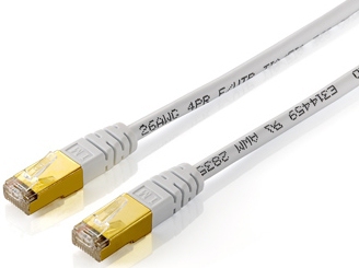 EU Product - Patchkabel Cat5e      F/UTP 2xRJ45 10.00m    wei�  PVC Polybeutel thumbnail