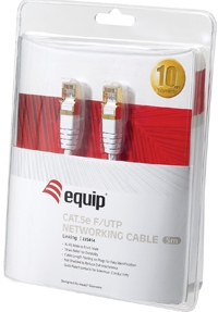EU Product - Patchkabel Cat5e      F/UTP 2xRJ45 10.00m    wei�  PVC Polybeutel thumbnail