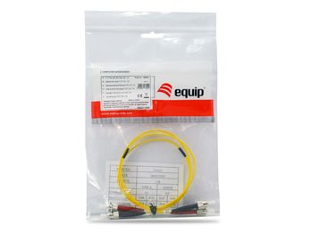 EU Product - Patchkabel ST->ST  5.00m Singlemode Duplex OS2    gelb Polybeutel thumbnail