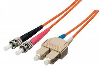 EU Product - Patchkabel ST->SC  3.00m Singlemode Duplex OS2    gelb Polybeutel thumbnail