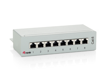 EU Product - Patchpanel  8xRJ45 Cat6  Desktop        250MHz RAL7035 thumbnail