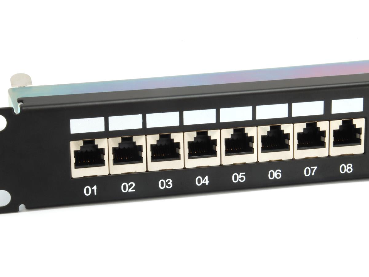 326625 Cat.6A Patch Panel 24-Port 19 Inch 1U black. thumbnail