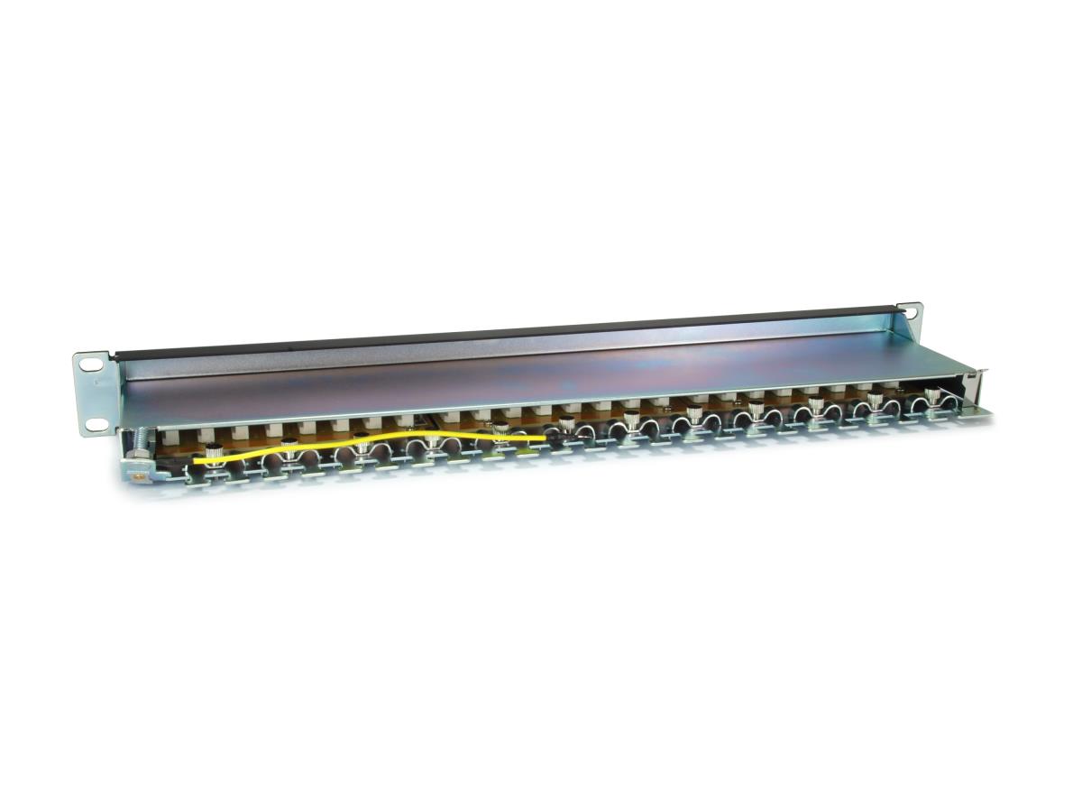 326625 Cat.6A Patch Panel 24-Port 19 Inch 1U black. thumbnail