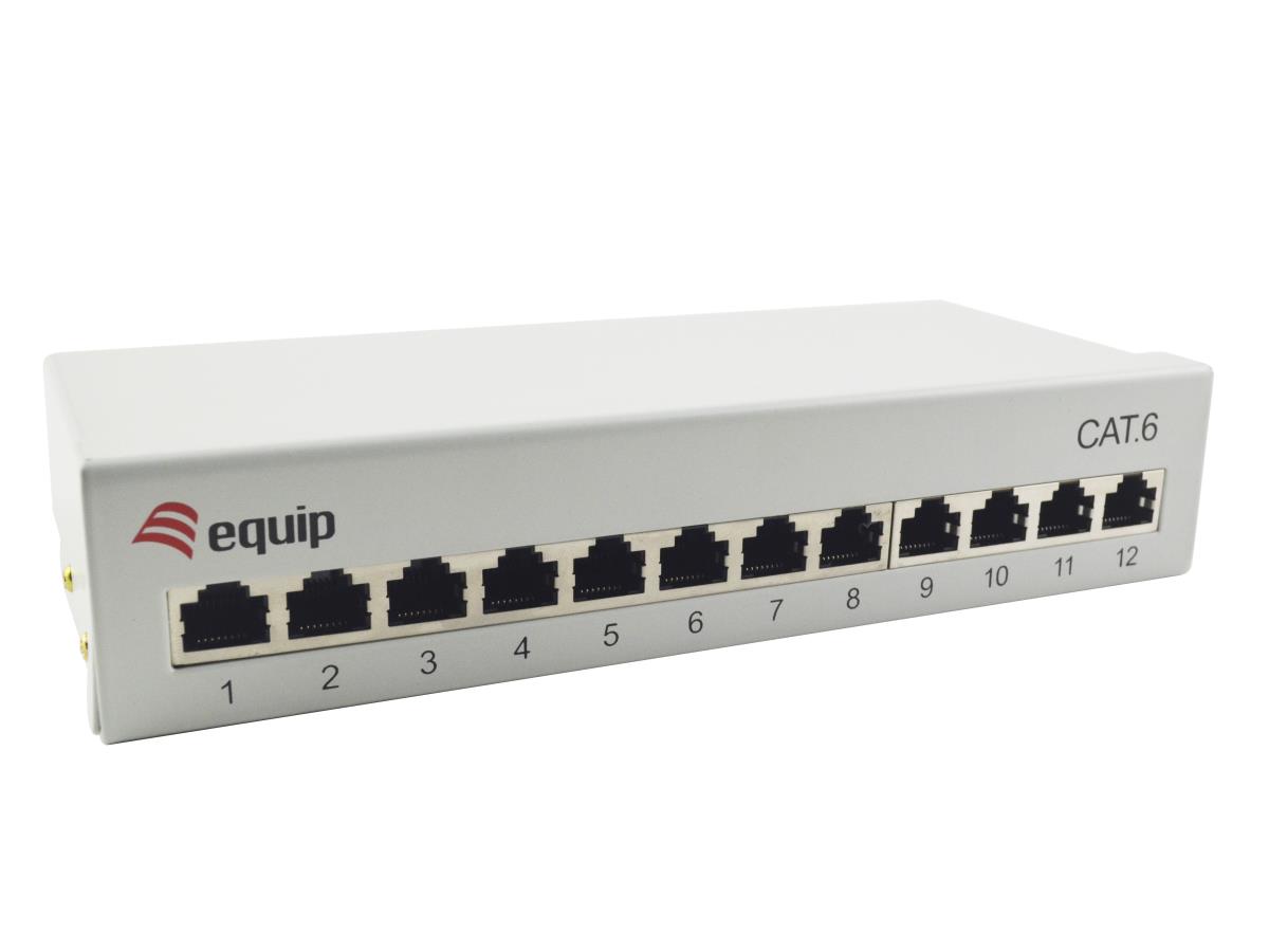 EU Product - Patchpanel 12xRJ45 Cat6  Desktop        250MHz RAL7035 thumbnail