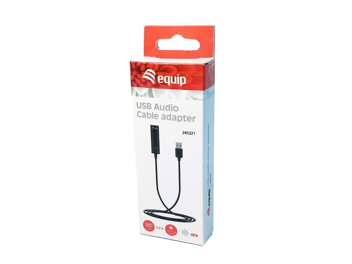 EU Product - Adapter USB-A->  4-Pin 3.5mm St/Bu DAC +Button schwarz thumbnail