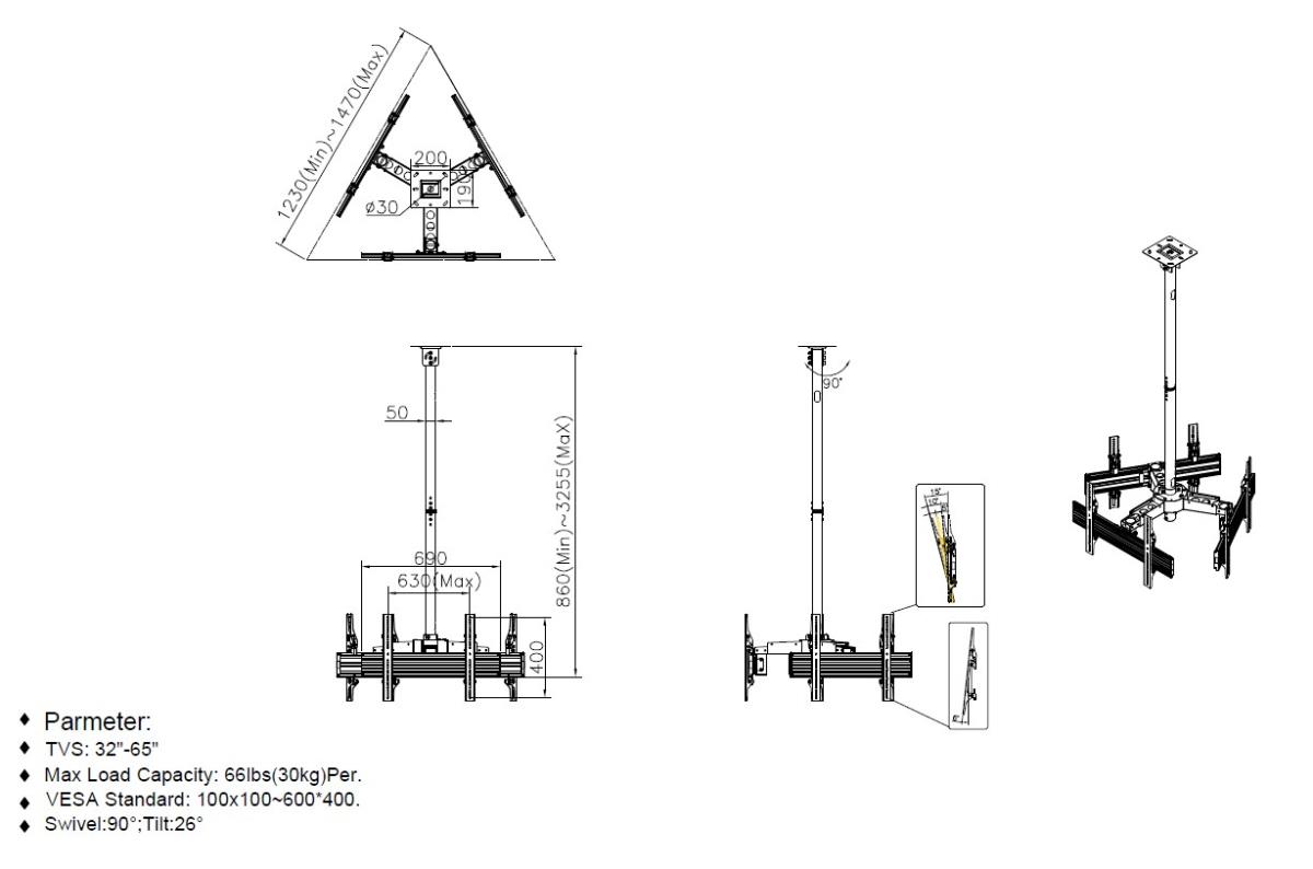 EU Product - Deckenhalterung 32