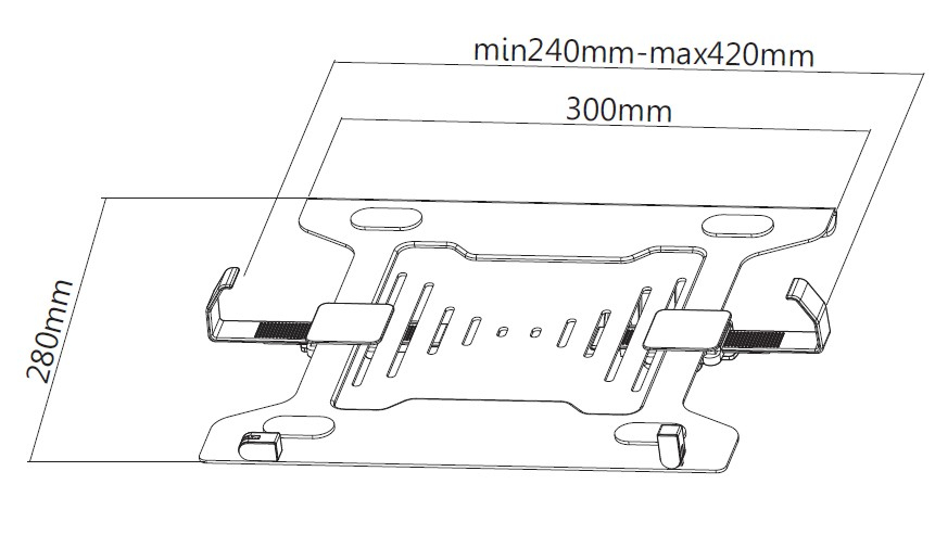 EU Product - Laptophalter Max. VESA 100x100                 schwarz retail thumbnail