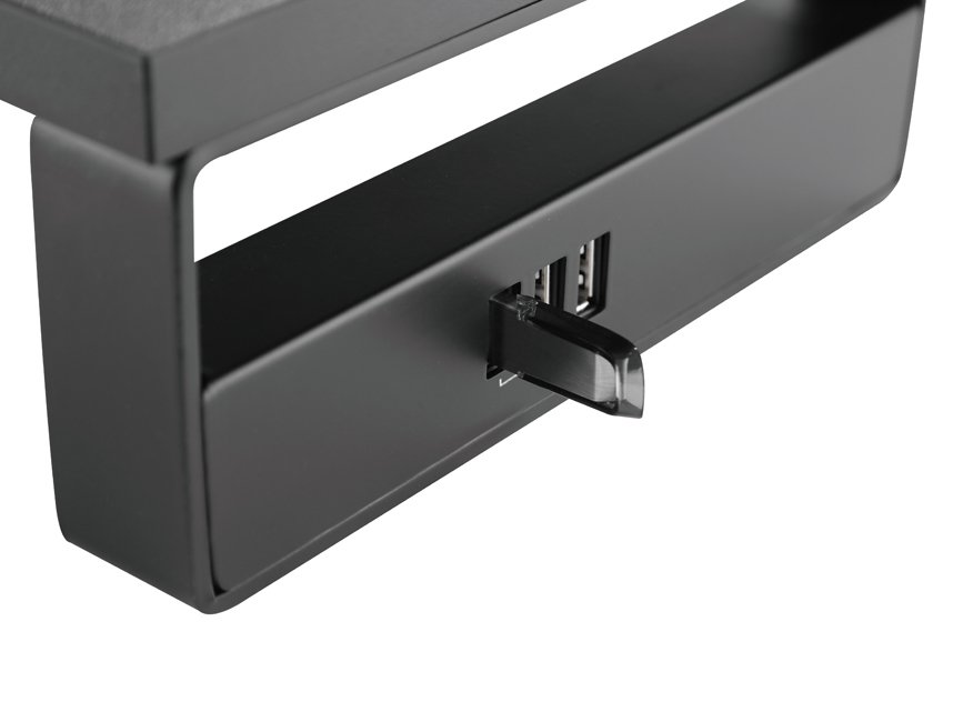 EU Product - Monitortischerh�hung 3xUSB2.0/Handyhalter 15Kg schwarz retail thumbnail