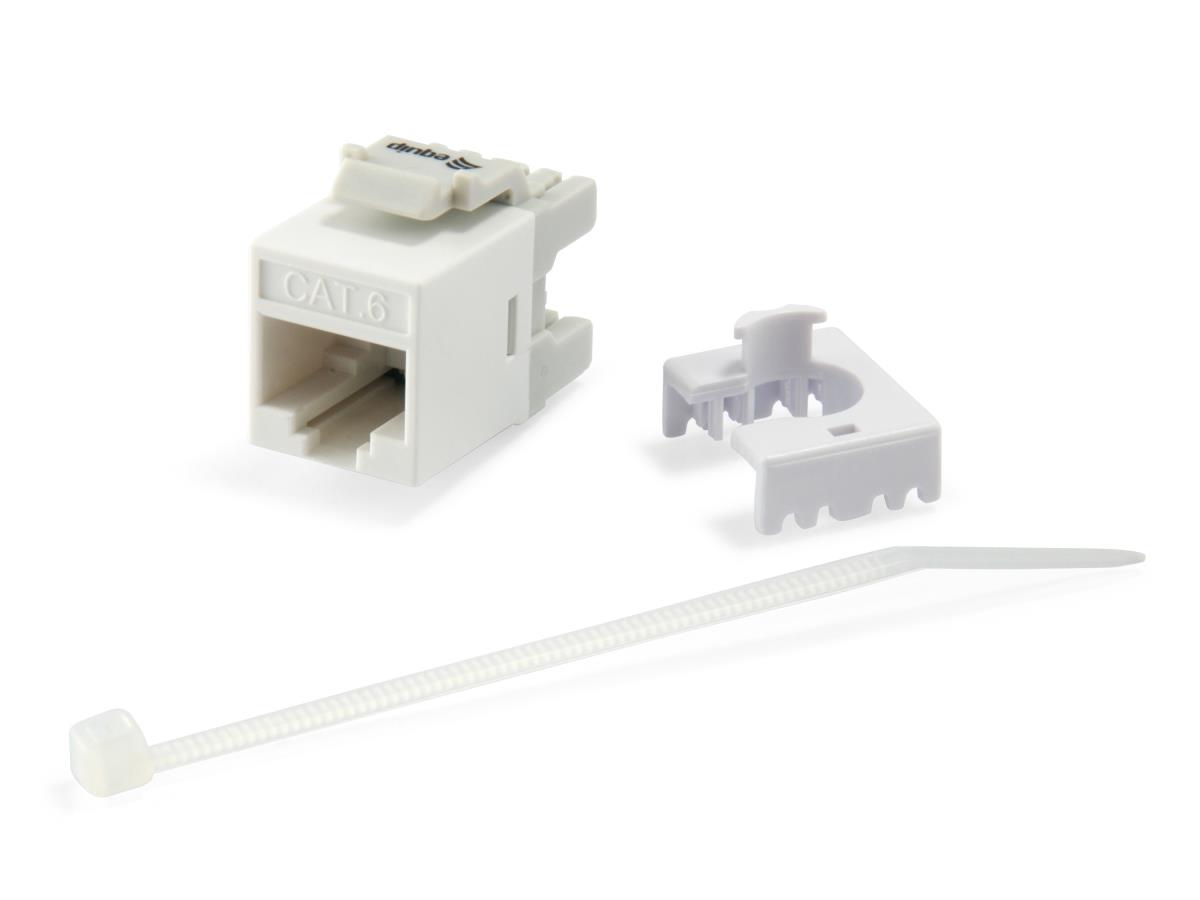 EU Product - Keystone Jack ungeschirmt Cat6  LSA schlank   8Stk  ws thumbnail