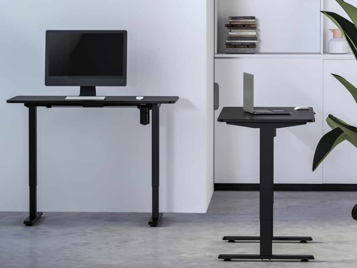 EU Product - ERGO Electric Sit-Stand Desk Frame with Desktop, Black thumbnail
