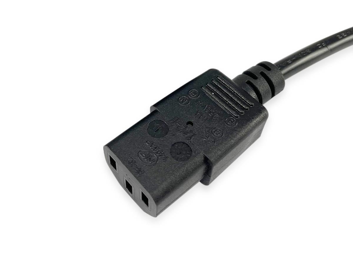 EU Product - Stromkabel UK-BS1363  ->C13 St/Bu   schwarz  2.00m PVC Polybeutel thumbnail