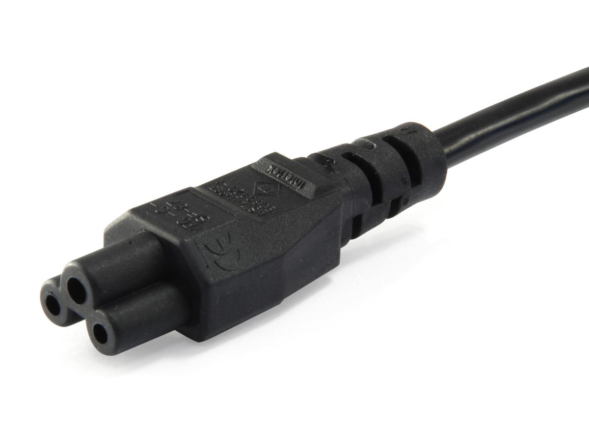 EU Product - Stromkabel CEE 7/7    ->C5  St/Bu   schwarz  3.00m PVC Polybeutel thumbnail