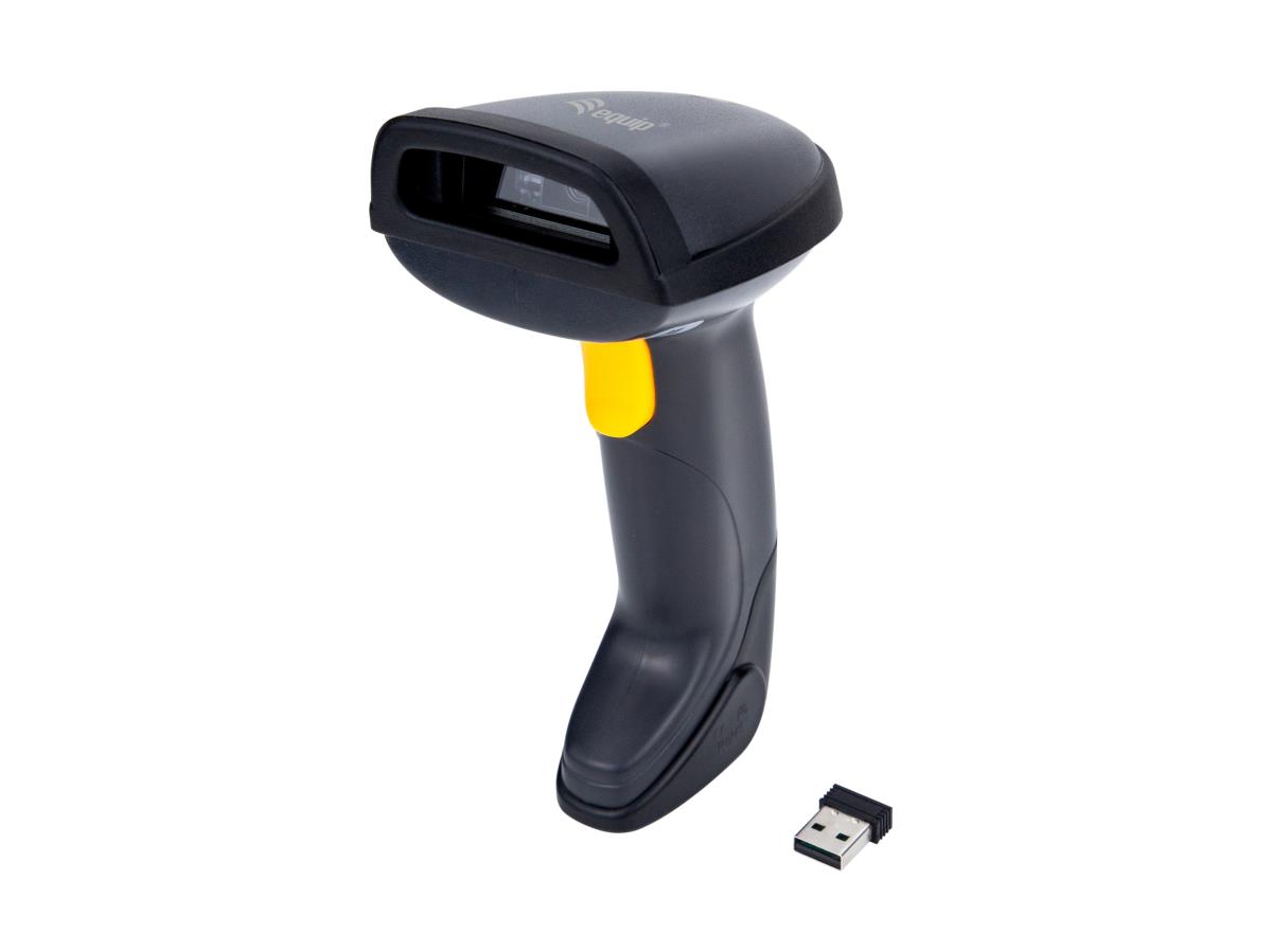 EU Product - Barcode Handscanner 2D Laser mit Halterung 2.4GHz sw - Hand Scanner thumbnail