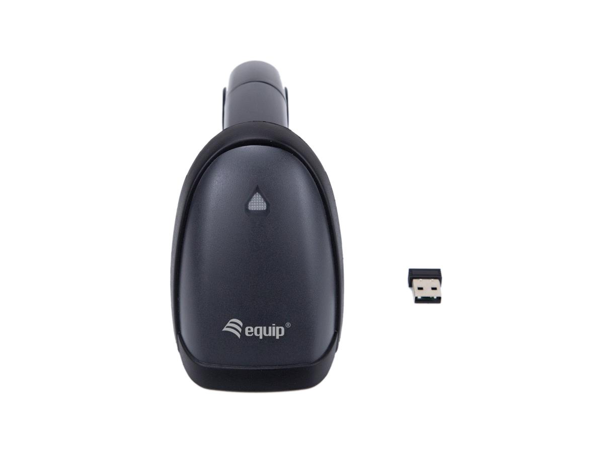 EU Product - Barcode Handscanner 2D Laser mit Halterung 2.4GHz sw - Hand Scanner thumbnail