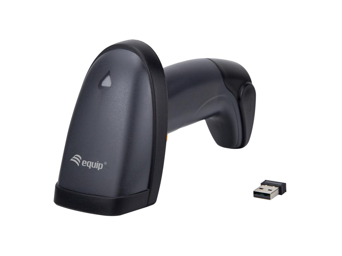 EU Product - Barcode Handscanner 2D Laser mit Halterung 2.4GHz sw - Hand Scanner thumbnail
