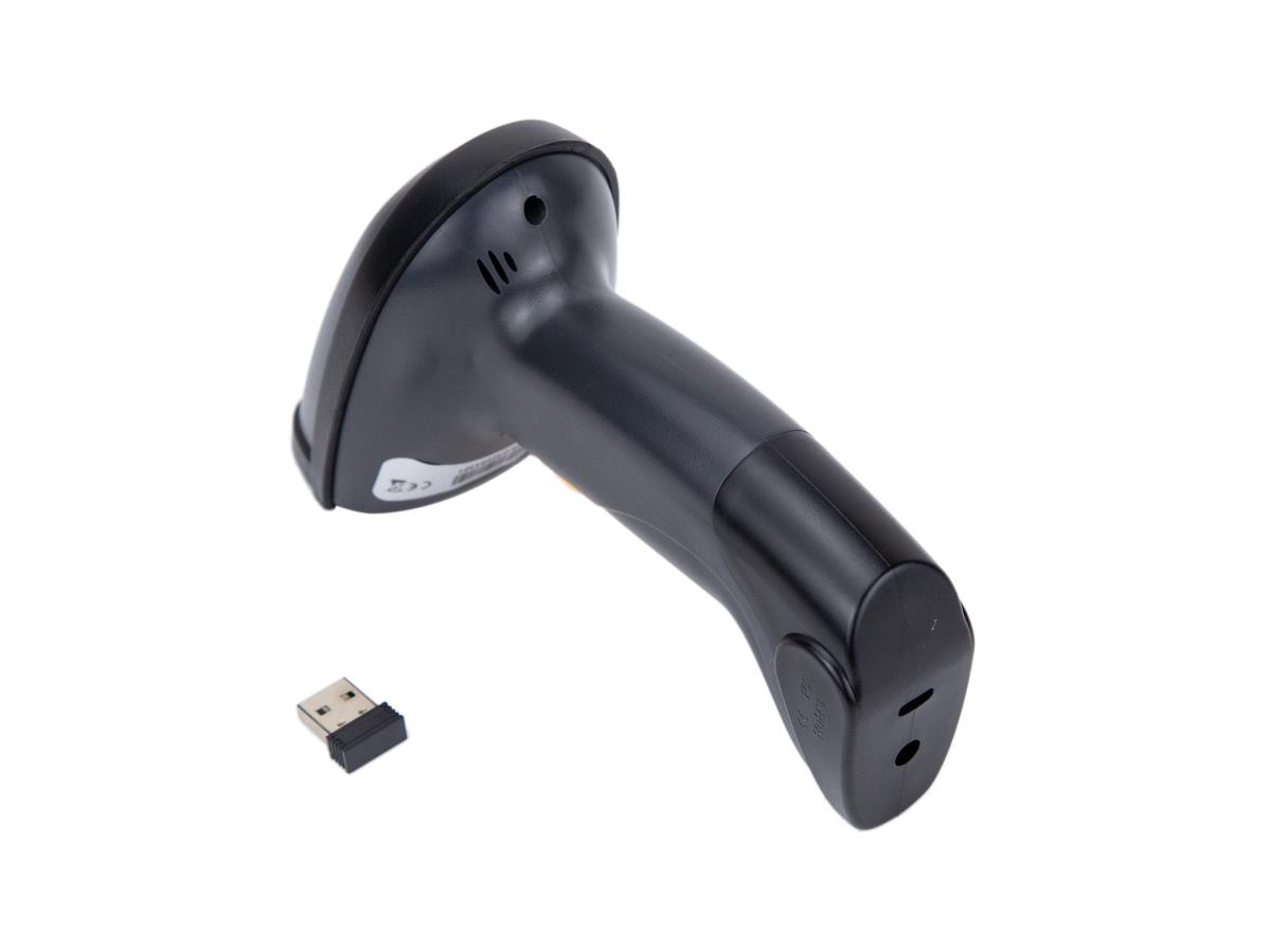 EU Product - Barcode Handscanner 2D Laser mit Halterung 2.4GHz sw - Hand Scanner thumbnail