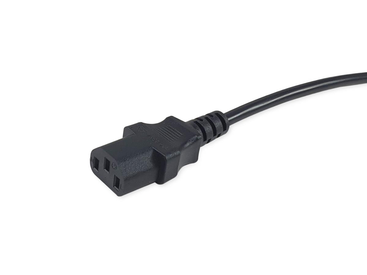 EU Product - Stromkabel UK-BS1363  ->C13 St/Bu   schwarz  3.00m PVC Polybeutel thumbnail