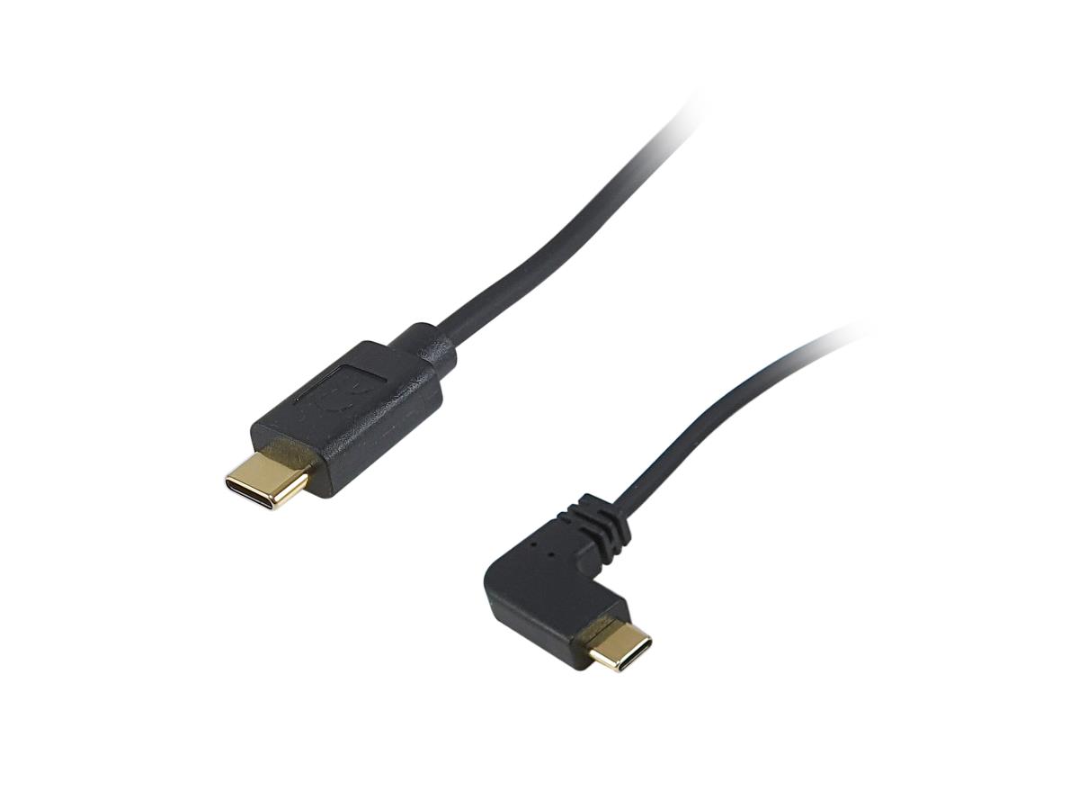EU Product - Kabel USB-C2.0->C 90�Coil  PD60W  St/St  1.00m schwarz thumbnail
