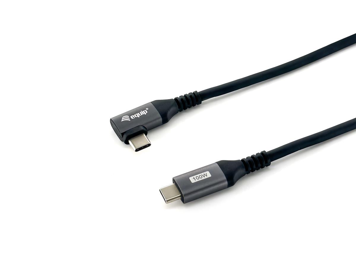 EU Product - Kabel USB-C2.0->C 90�      PD100W St/St  1.00m schwarz thumbnail