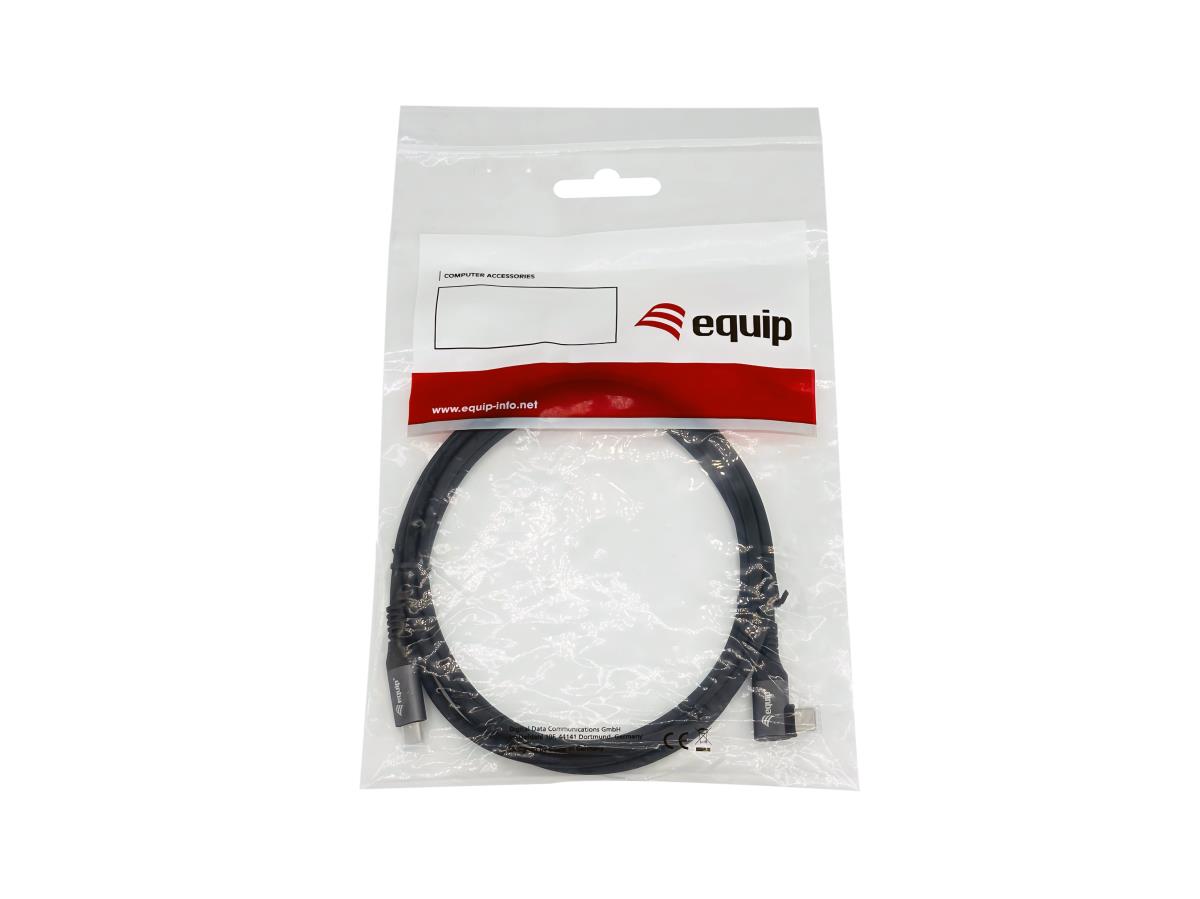 EU Product - Kabel USB-C2.0->C 90�      PD100W St/St  3.00m schwarz thumbnail