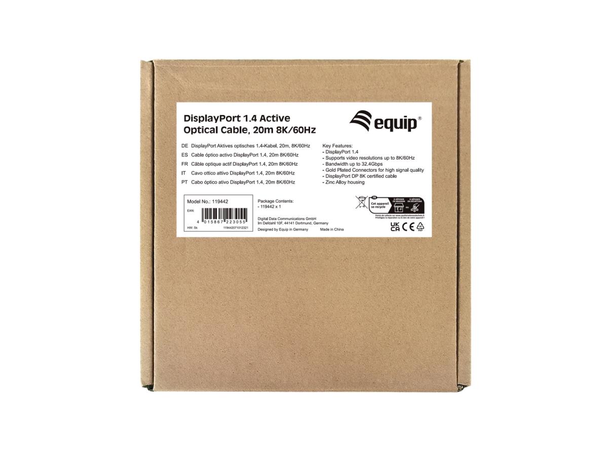 EU Product - DisplayPort 1.4 AOC       8K/60Hz St/St 20.00m schwarz thumbnail