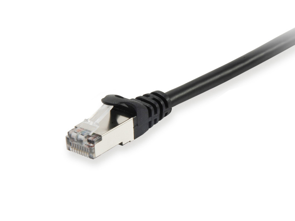 EU Product - Patchkabel Cat6A      S/FTP 2xRJ45  0.15m schwarz LSZH Polybeutel thumbnail