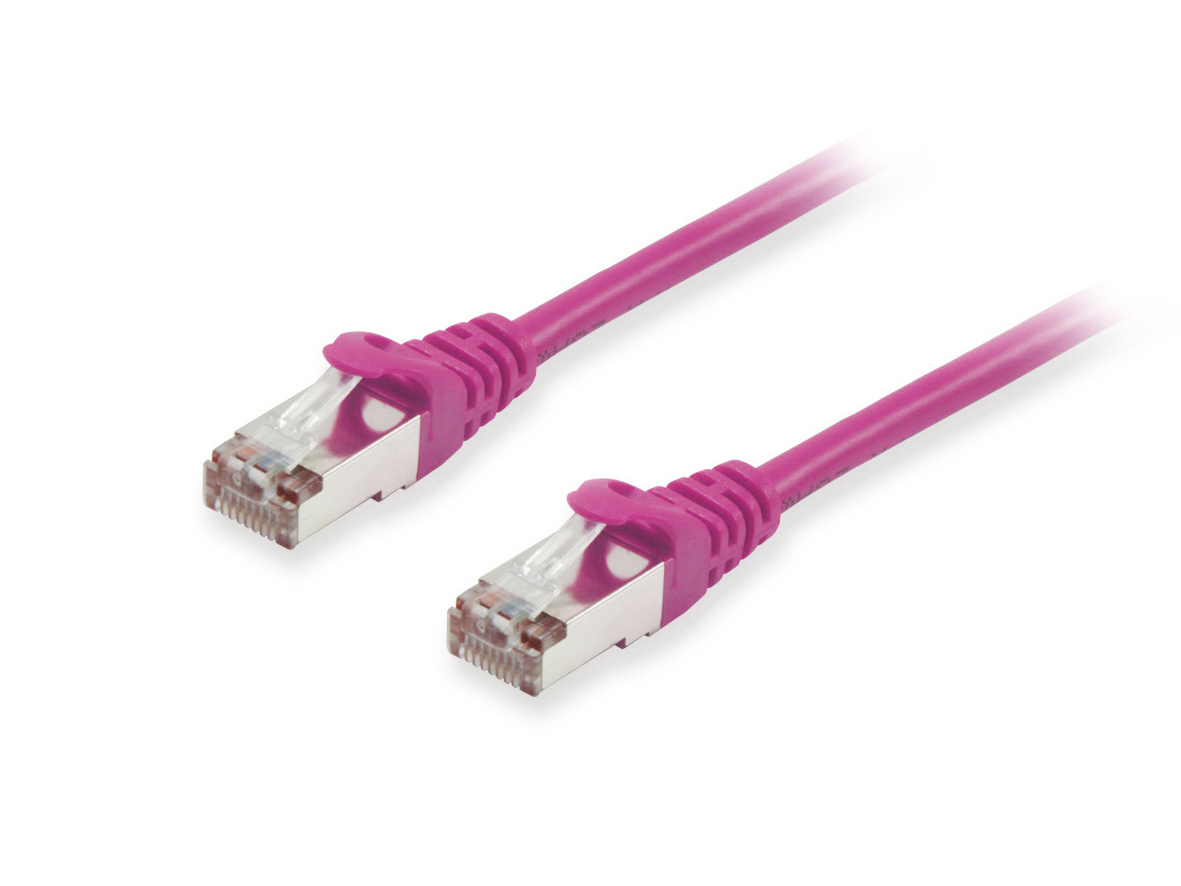 EU Product - Patchkabel Cat6A      S/FTP 2xRJ45 30.00m    lila LSZH Polybeutel thumbnail