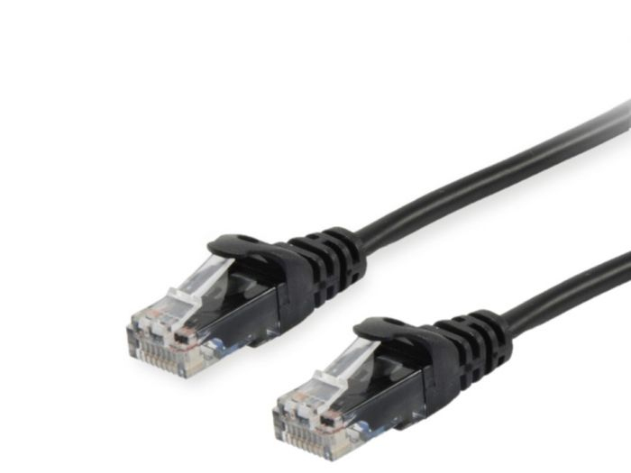 EU Product - Patchkabel Cat6       U/UTP 2xRJ45  0.15m schwarz  PVC Polybeutel thumbnail