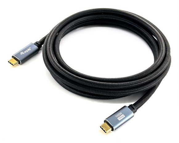 EU Product - Kabel USB-C3.2->C Gen2 4K  PD100W St/St  3.00m schwarz thumbnail
