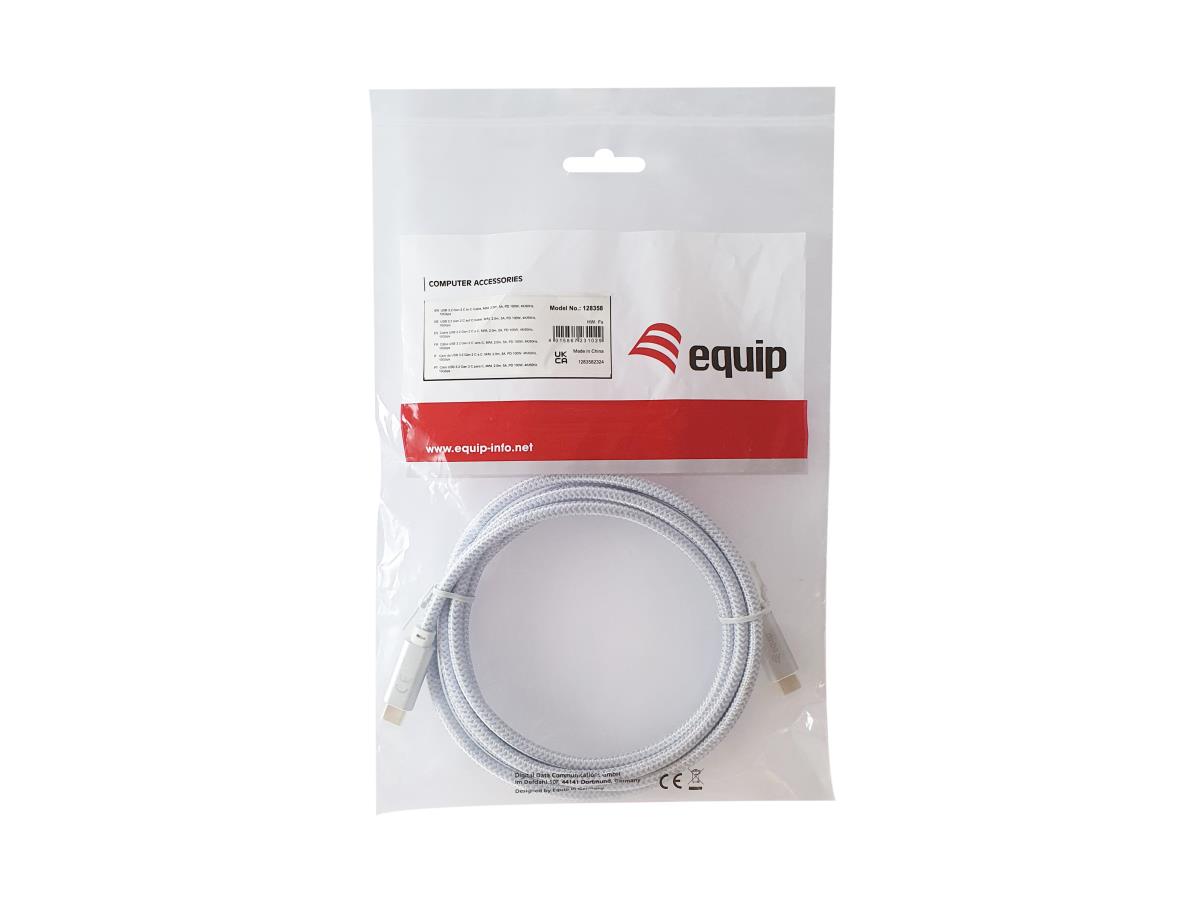 EU Product - Kabel USB-C3.2->C Gen2 4K  PD100W St/St  3.00m    wei� thumbnail