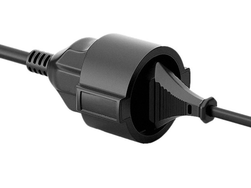 EU Product - Stromkabel CEE 7/7->CEE 7/3 St/Bu   schwarz      1.80m thumbnail
