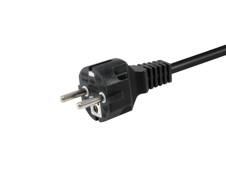 EU Product - Stromkabel CEE 7/7    ->C13 St/Bu   schwarz  3.00m PVC thumbnail
