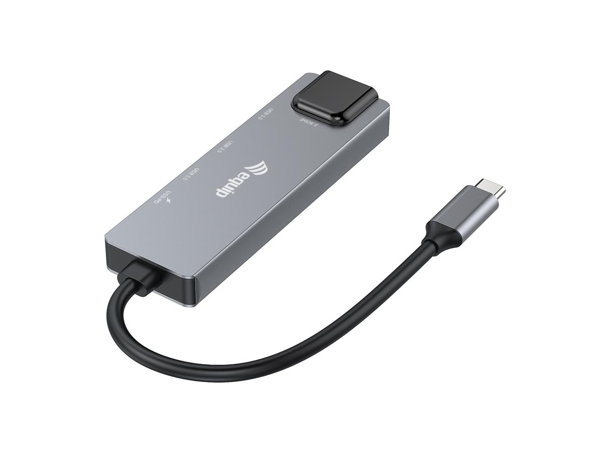 EU Product - Adapter USB-C->RJ45/2xUSB-A/USB-C/PD        0.25m Alu. thumbnail