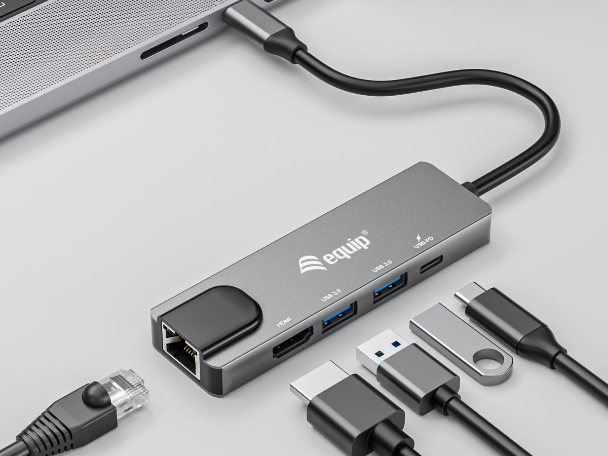 EU Product - Dock  5-1 USB-C->HDMI,2xUSB-A,GbE,100W USB-C     0.25m thumbnail