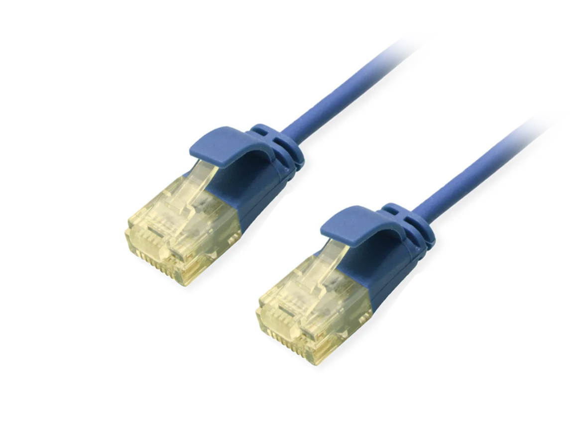 EU Product - Patchkabel Cat6A SlimFlex U/UTP 2.00m blau LSZH 2xRJ45 Polybeutel thumbnail