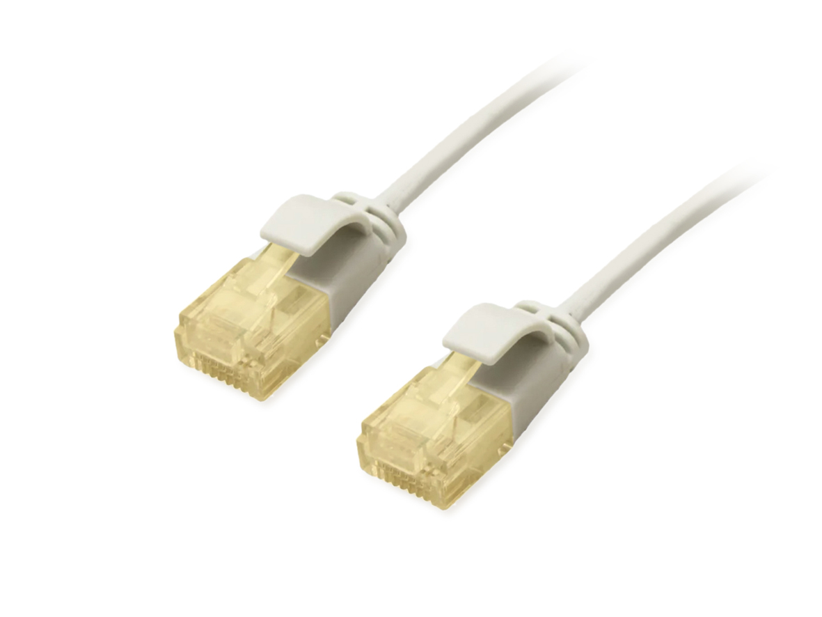 EU Product - Patchkabel Cat6A SlimFlex U/UTP 1.00m grau LSZH 2xRJ45 Polybeutel thumbnail