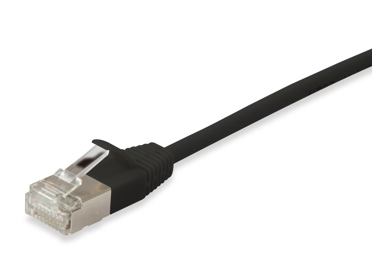EU Product - Patchkabel Cat6A SlimFlex F/FTP 1.50m schw.LSZH 2xRJ45 Polybeutel thumbnail