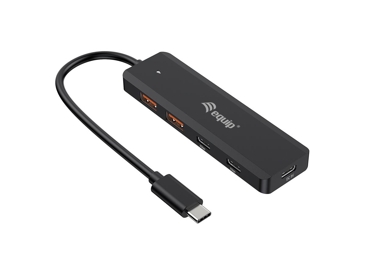 EU Product - 4-Port USB-C3.2-Hub->2xUSB-A 3.2/2xUSB-C/USB-C  10Gbps thumbnail