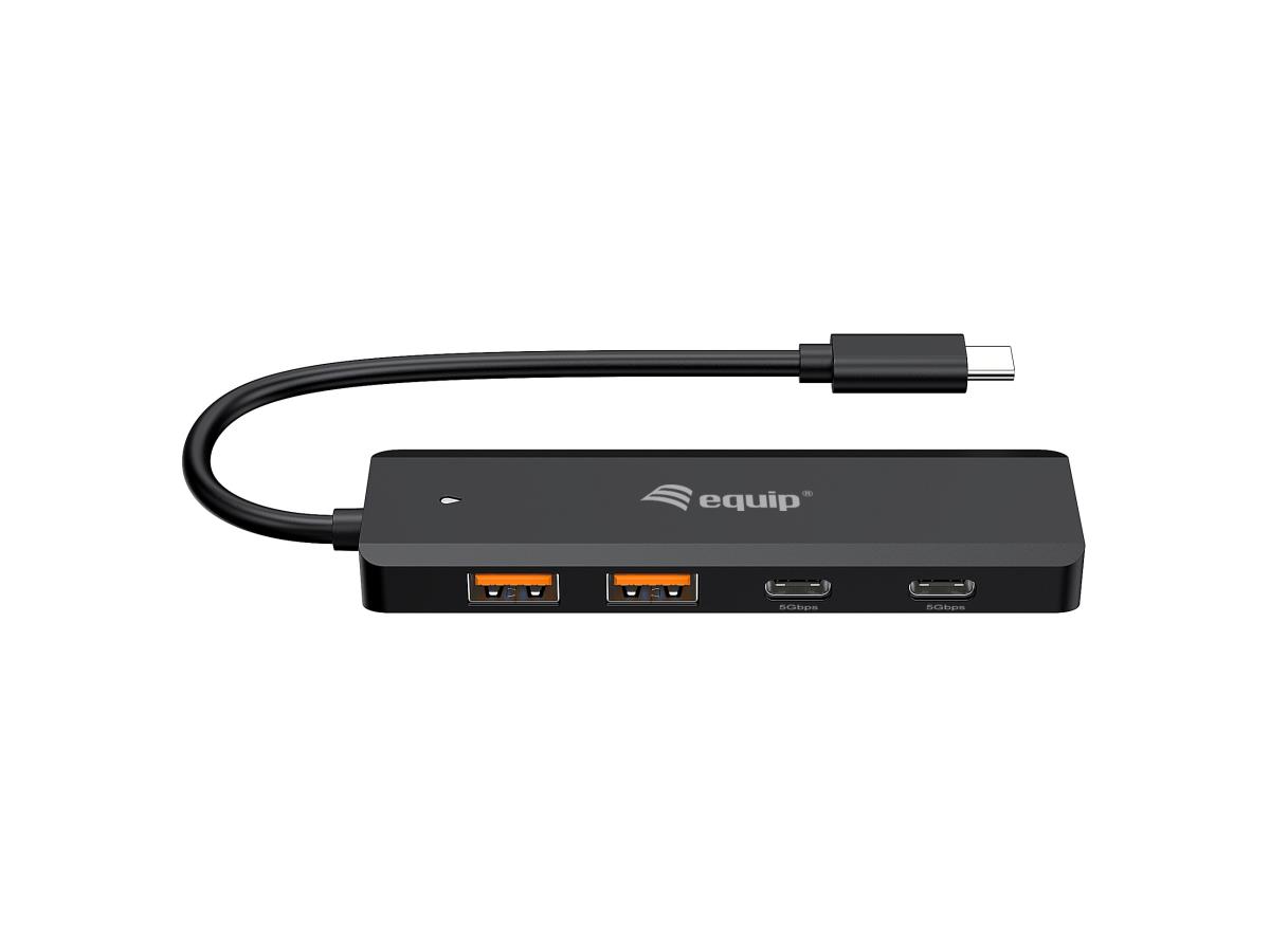 EU Product - 4-Port USB-C3.2-Hub->2xUSB-A 3.2/2xUSB-C/USB-C  10Gbps thumbnail