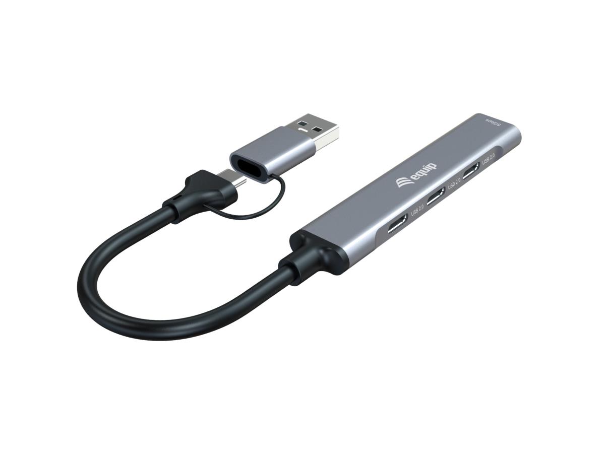 EU Product - 4-Port USB-C3.2-Hub->3xUSB-C/USB-A +USB-A Adapt.10Gbps thumbnail