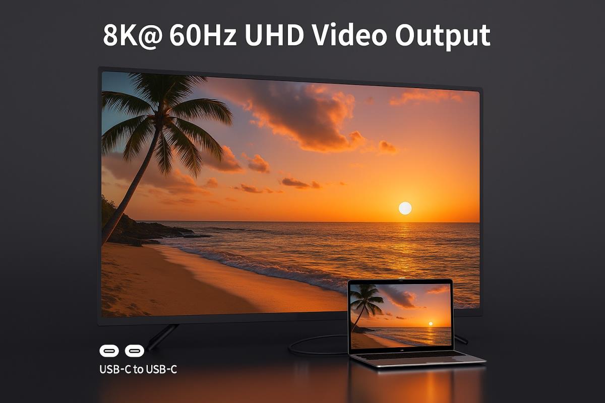 EU Product - Kabel USB-C3.2->C AOC  8K  PD60W  St/St 10.00m schwarz thumbnail