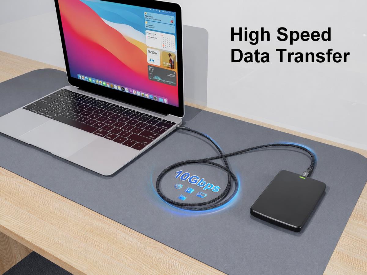 EU Product - Kabel USB-C3.2->C AOC  8K  PD60W  St/St 15.00m schwarz thumbnail