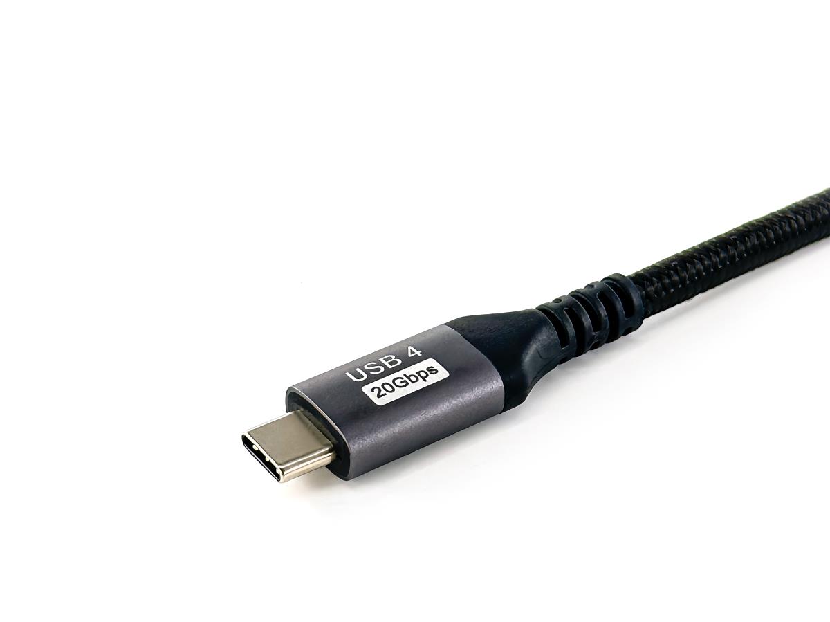 EU Product - Kabel USB-C4.0->C Gen2x2   PD100W St/St  2.00m schwarz thumbnail