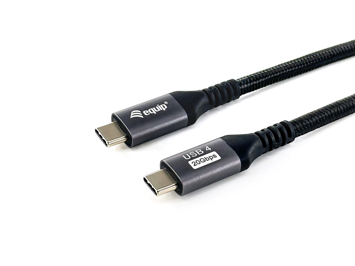 EU Product - Kabel USB-C4.0->C Gen2x2   PD100W St/St  2.00m schwarz thumbnail