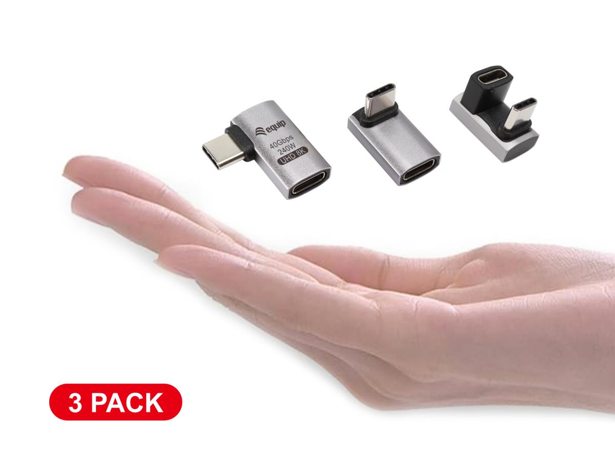 EU Product - Adapter USB-C->USB-C 180�          40Gbps PD 240W 3Stk thumbnail