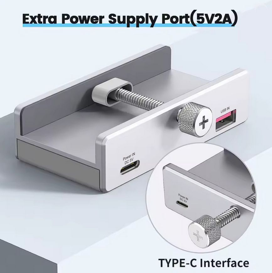 EU Product - 5-Port-Klemm USB-A3.2-Hub->2xUSB-A/SD/TF/USB-C   5Gbps thumbnail